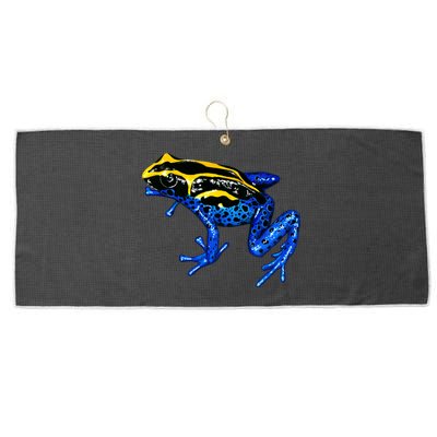 Wildlife - Yellow And Blue Frog Large Microfiber Waffle Golf Towel