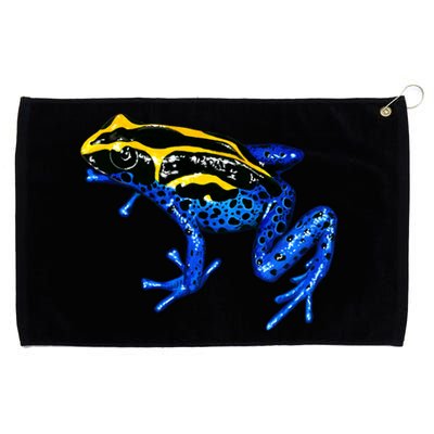 Wildlife - Yellow And Blue Frog Grommeted Golf Towel