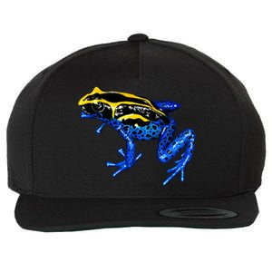 Wildlife - Yellow And Blue Frog Wool Snapback Cap