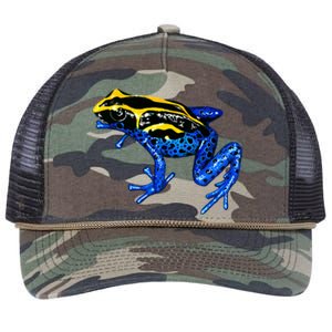 Wildlife - Yellow And Blue Frog Retro Rope Trucker Hat Cap