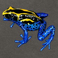 Wildlife - Yellow And Blue Frog Cotton Canvas Backpack