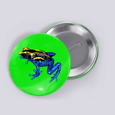 Wildlife - Yellow And Blue Frog Button