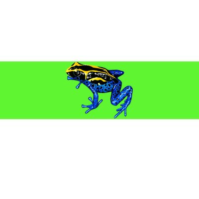 Wildlife - Yellow And Blue Frog Bumper Sticker