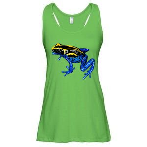 Wildlife - Yellow And Blue Frog Ladies Essential Flowy Tank