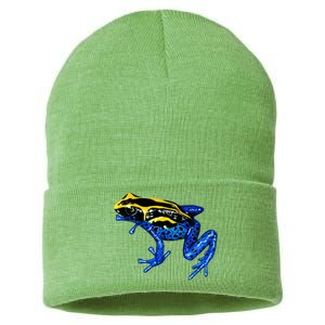 Wildlife - Yellow And Blue Frog Sustainable Knit Beanie