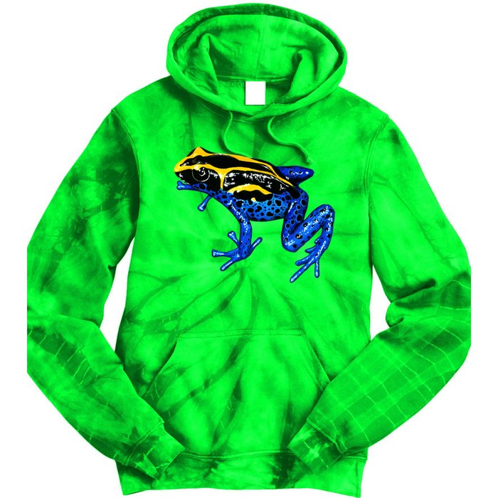 Wildlife - Yellow And Blue Frog Tie Dye Hoodie