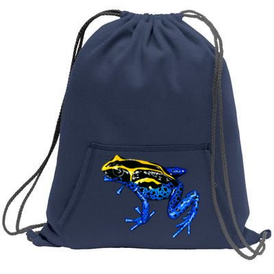 Wildlife - Yellow And Blue Frog Sweatshirt Cinch Pack Bag