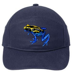 Wildlife - Yellow And Blue Frog 7-Panel Snapback Hat