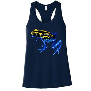 Wildlife - Yellow And Blue Frog Women's Racerback Tank