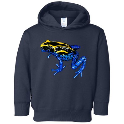 Wildlife - Yellow And Blue Frog Toddler Hoodie