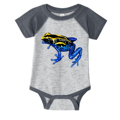 Wildlife - Yellow And Blue Frog Infant Baby Jersey Bodysuit