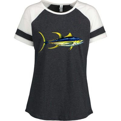 Wildlife - Yellowfin Tuna Enza Ladies Jersey Colorblock Tee