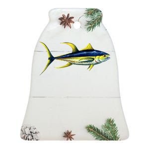 Wildlife - Yellowfin Tuna Ceramic Bell Ornament