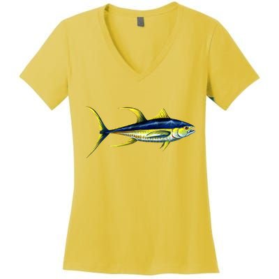 Wildlife - Yellowfin Tuna Women's V-Neck T-Shirt