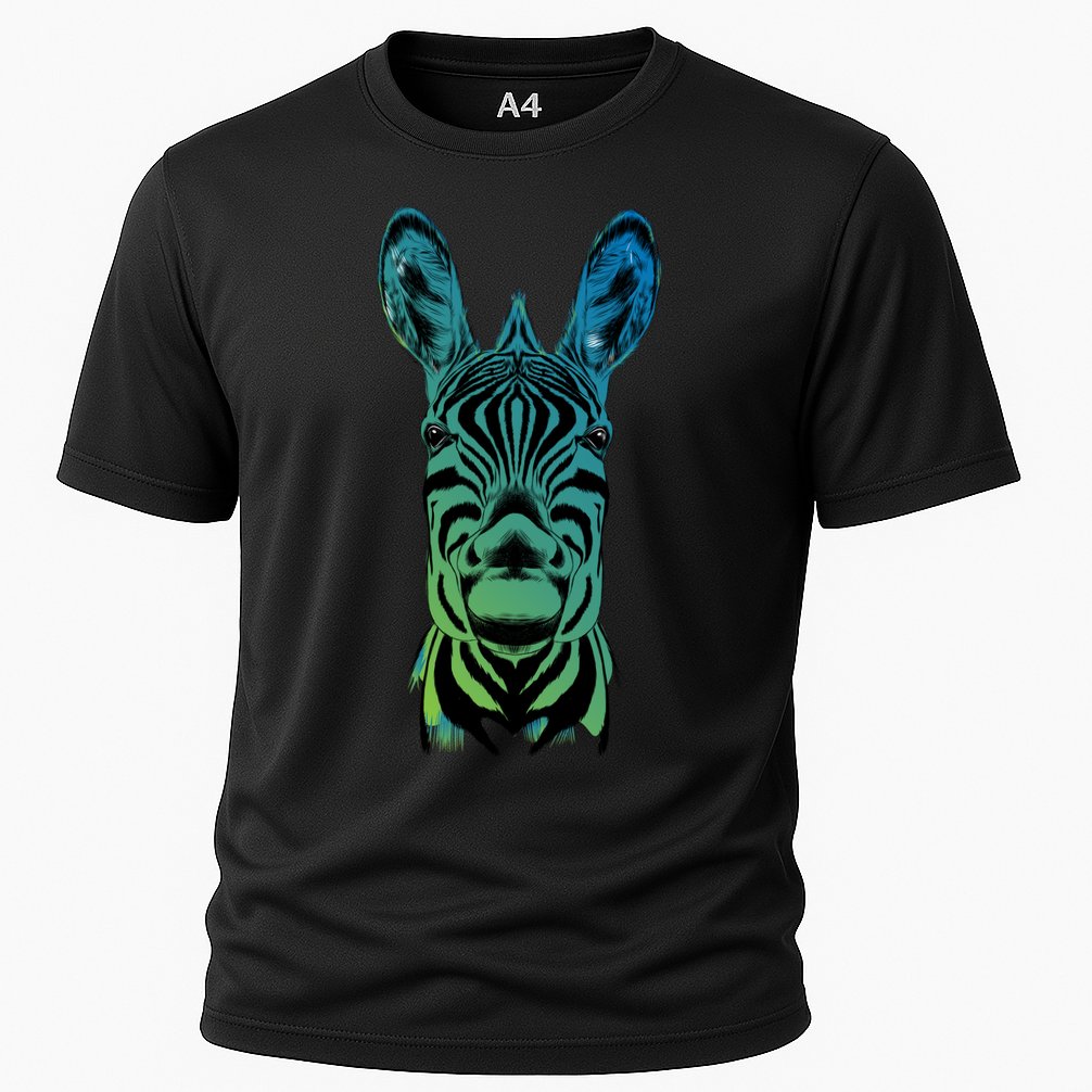 Wildlife - Zebra Head Abstract Performance Shirt