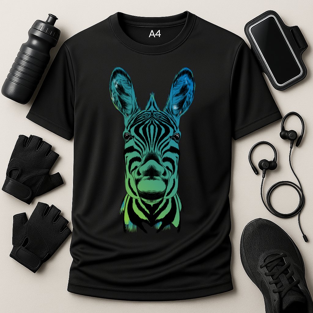 Wildlife - Zebra Head Abstract Performance Shirt