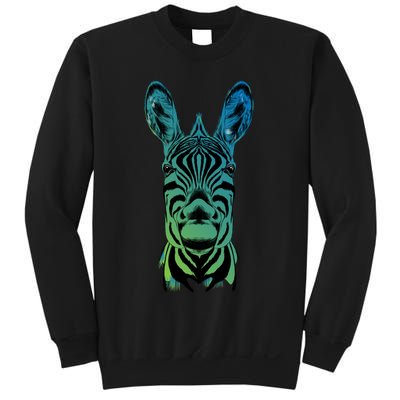 Wildlife - Zebra Head Abstract Sweatshirt