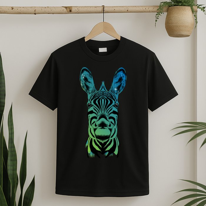 Wildlife - Zebra Head Abstract T-Shirt