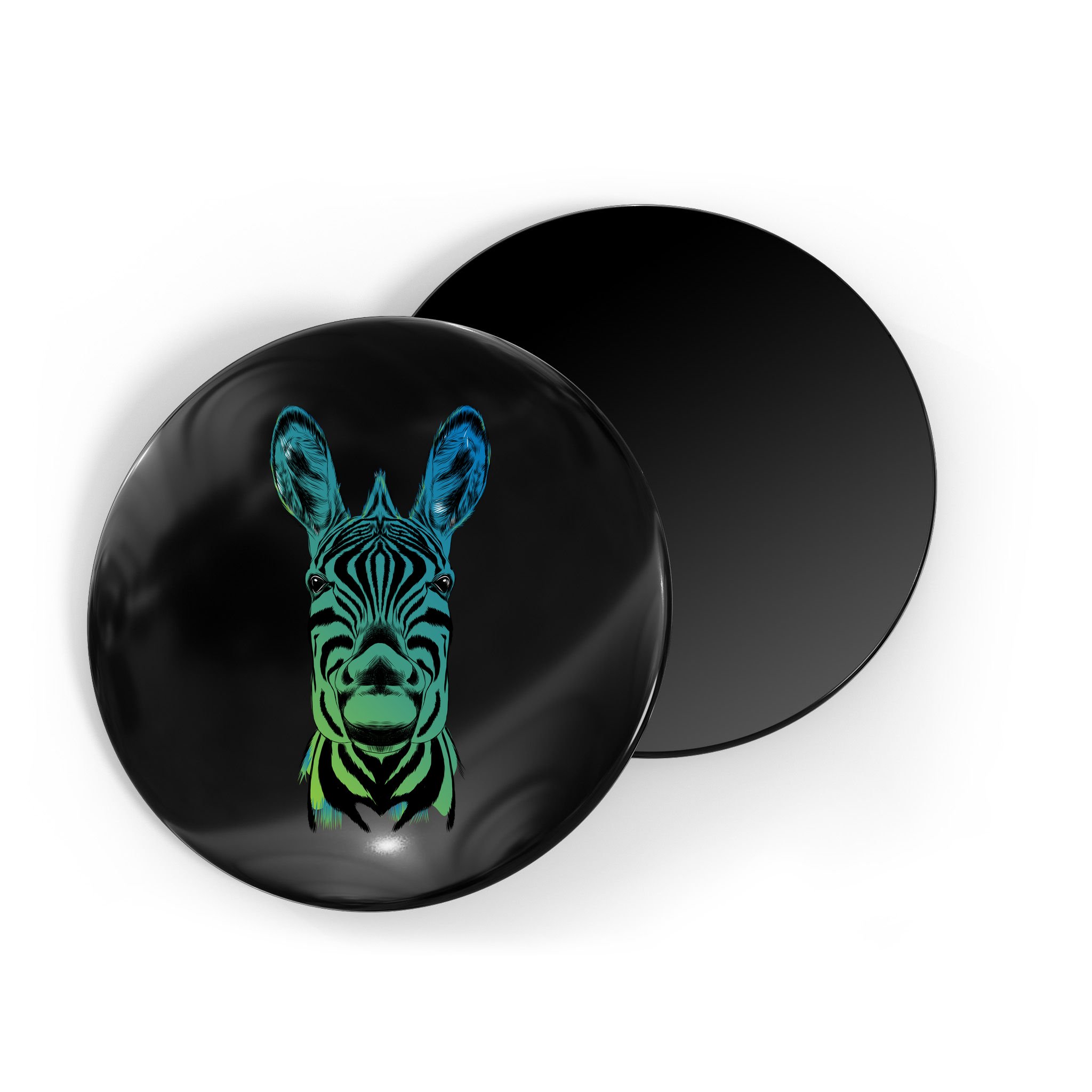Wildlife - Zebra Head Abstract Magnet