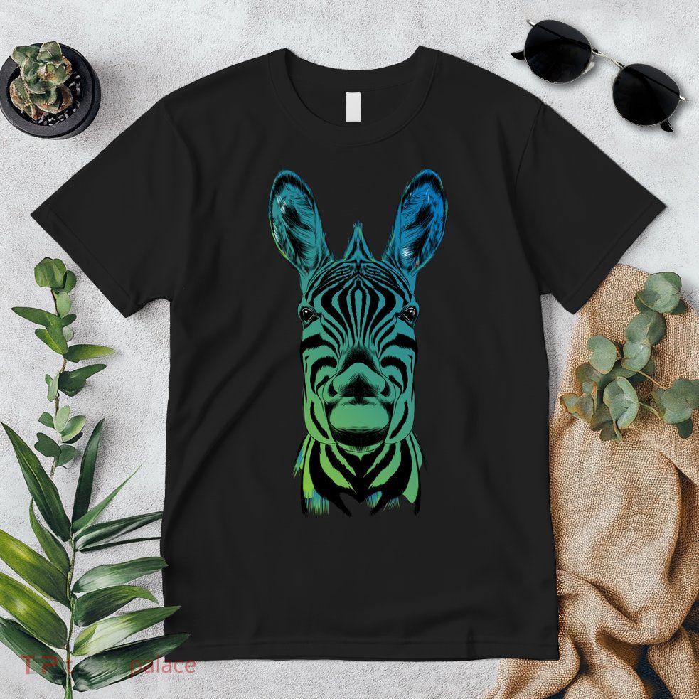 Wildlife - Zebra Head Abstract Premium T-Shirt