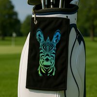 Wildlife - Zebra Head Abstract Golf Towel
