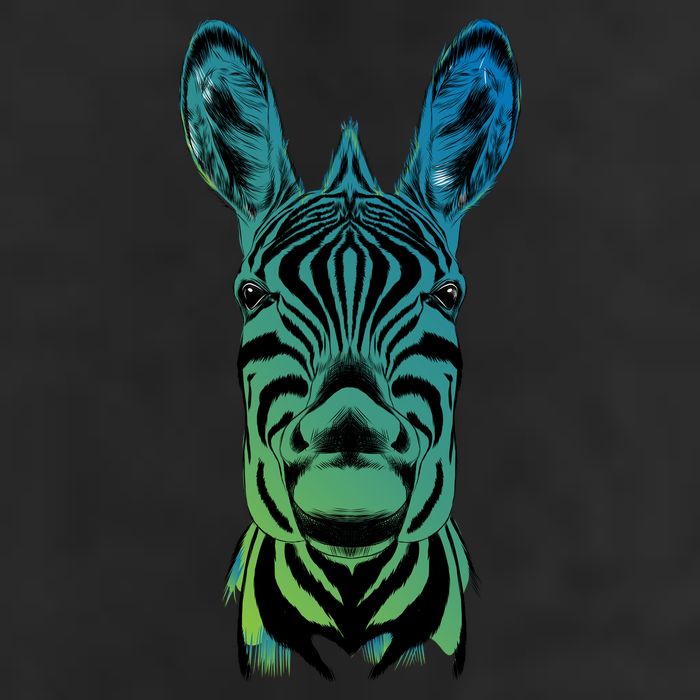 Wildlife - Zebra Head Abstract Golf Towel