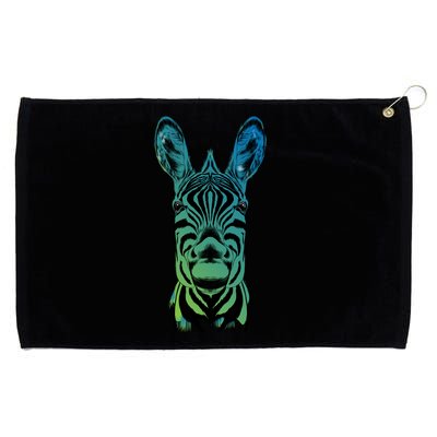 Wildlife - Zebra Head Abstract Grommeted Golf Towel