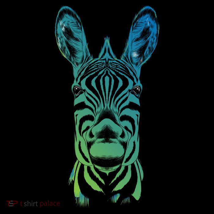 Wildlife - Zebra Head Abstract Short Acrylic Beanie
