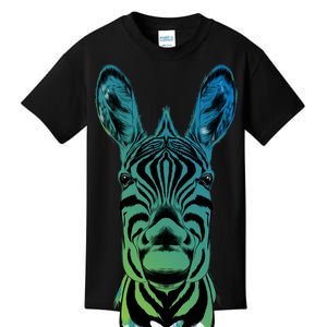 Wildlife - Zebra Head Abstract Kids T-Shirt