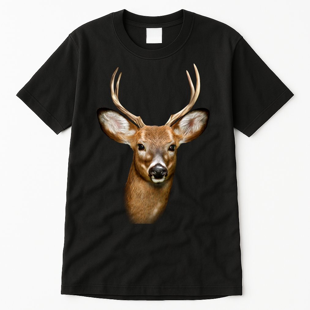 Wildlife Big Face Young Buck Deer Portrait Tall T-Shirt