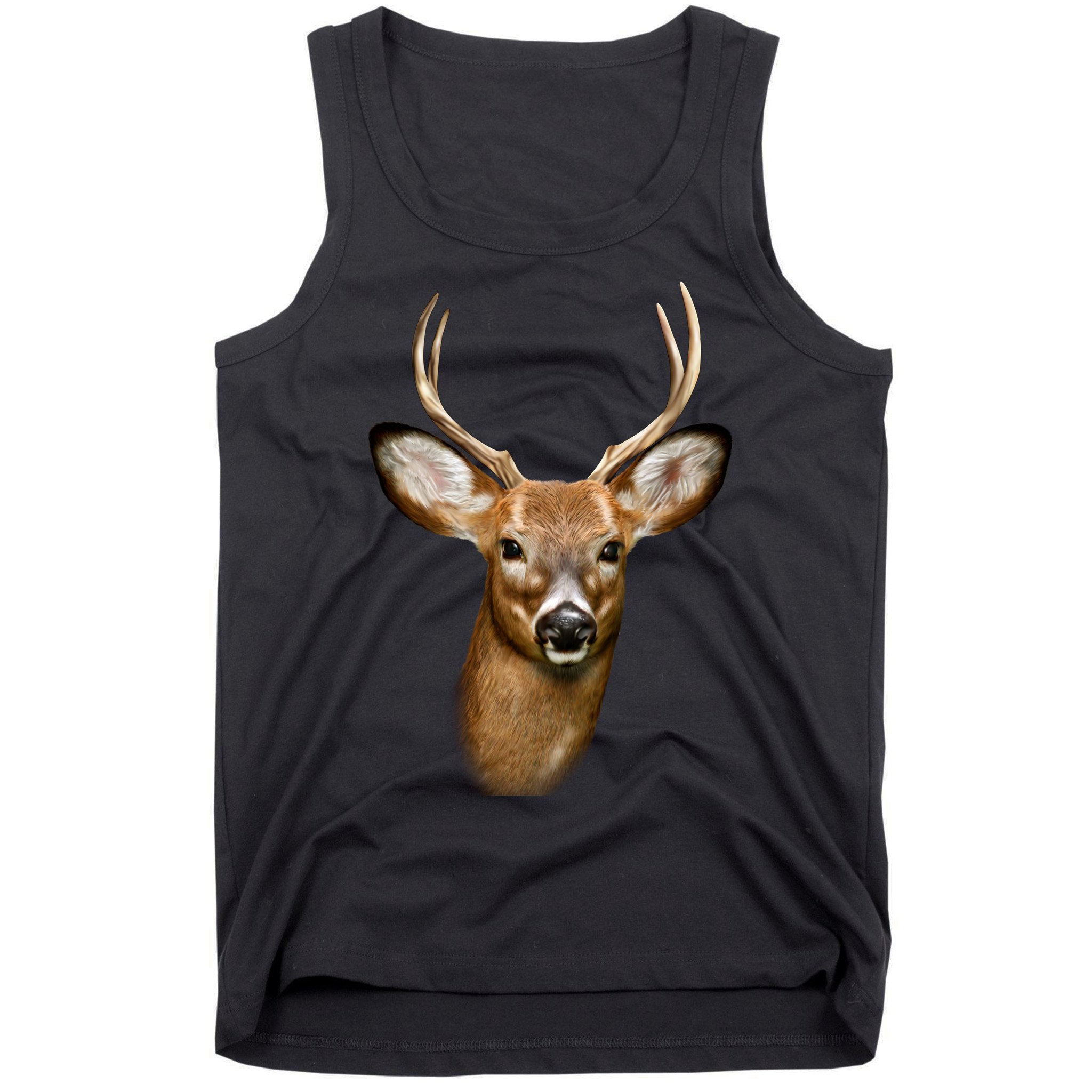 Wildlife Big Face Young Buck Deer Portrait Tank Top