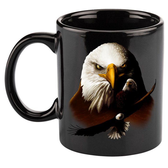 Wildlife Chopper Eagle 11oz C Handle Ceramic Mug