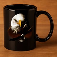 Wildlife Chopper Eagle 11oz C Handle Ceramic Mug