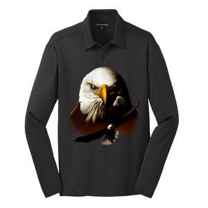 Wildlife Chopper Eagle Silk Touch Performance Long Sleeve Polo