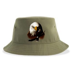 Wildlife Chopper Eagle Sustainable Bucket Hat