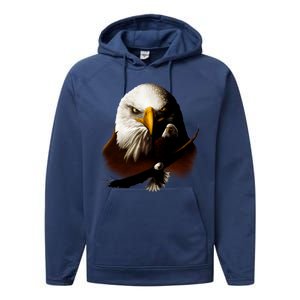 Wildlife Chopper Eagle Performance Fleece Hoodie