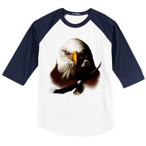 Wildlife Chopper Eagle Baseball Sleeve Shirt