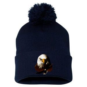 Wildlife Chopper Eagle Pom Pom 12in Knit Beanie