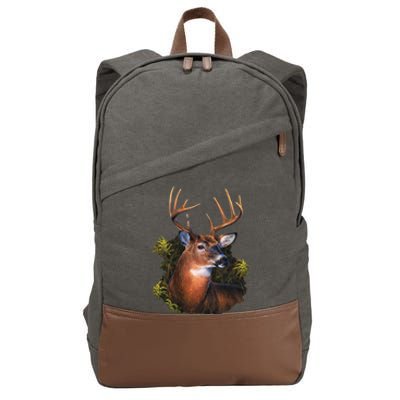 Wildlife Deer Cotton Canvas Backpack