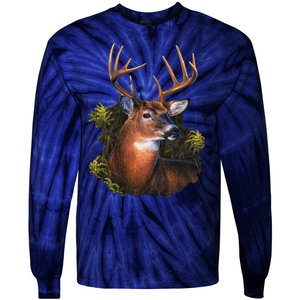 Wildlife Deer Tie-Dye Long Sleeve Shirt