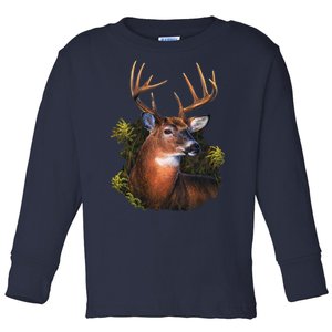 Wildlife Deer Toddler Long Sleeve Shirt