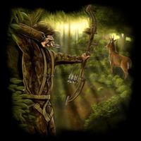 Wildlife Deer Bow Hunter Baby Bodysuit