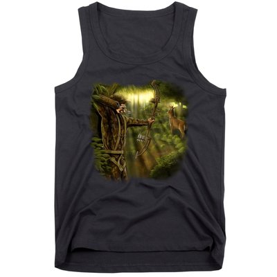 Wildlife Deer Bow Hunter Tank Top