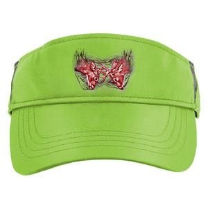 Wildlife Deer Fighting Bucks Adult Drive Performance Visor