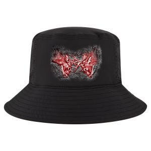 Wildlife Deer Fighting Bucks Cool Comfort Performance Bucket Hat