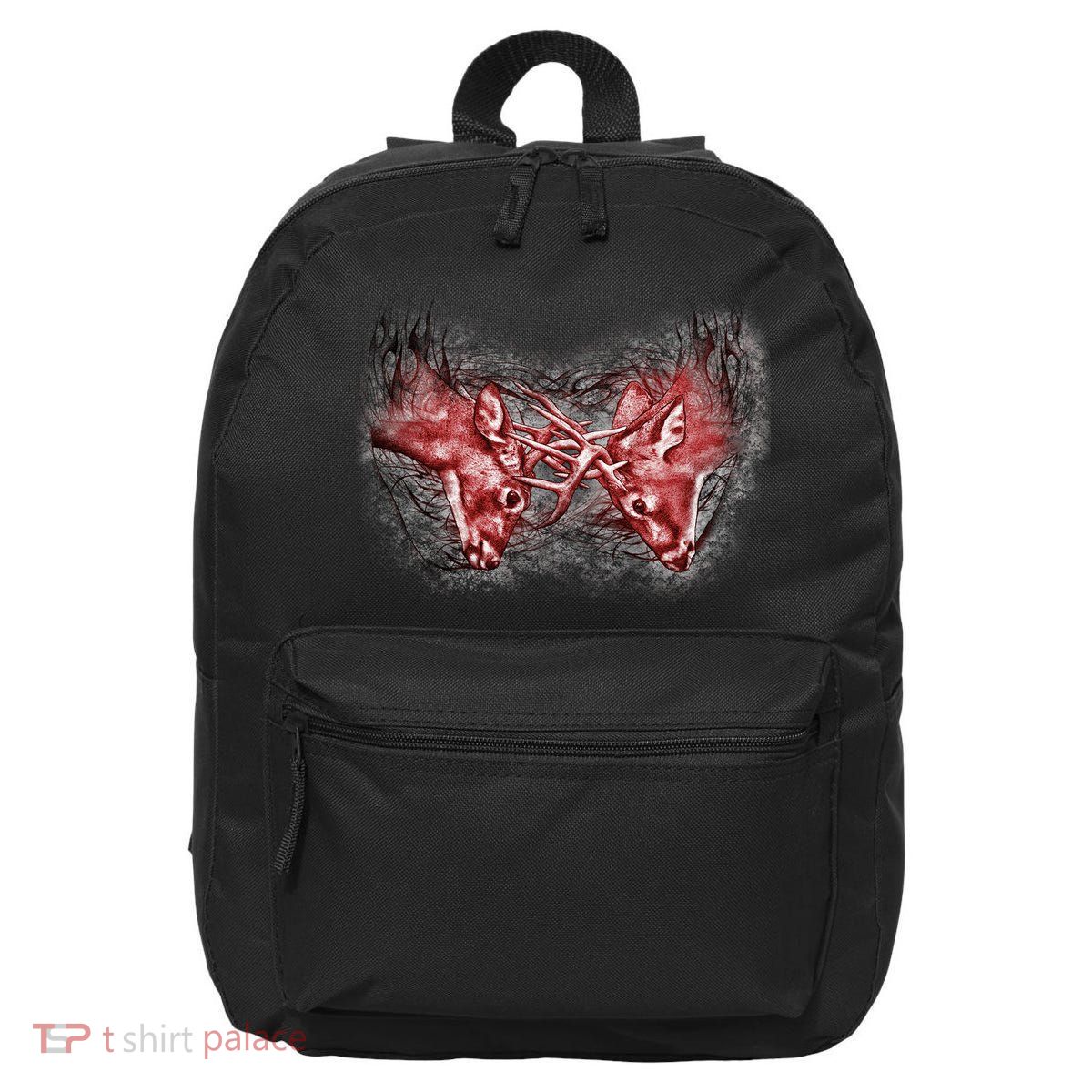 Wildlife Deer Fighting Bucks 16 in Basic Backpack
