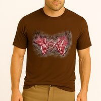 Wildlife Deer Fighting Bucks Cooling Performance Crew T-Shirt