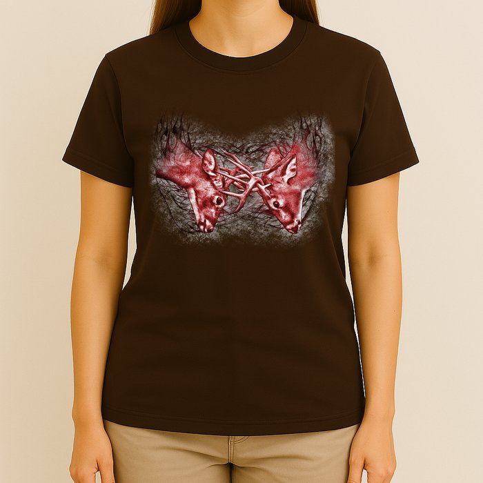 Wildlife Deer Fighting Bucks T-Shirt