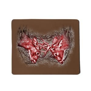 Wildlife Deer Fighting Bucks Mousepad