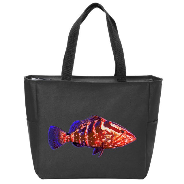 Wildlife Funky Grouper Zip Tote Bag